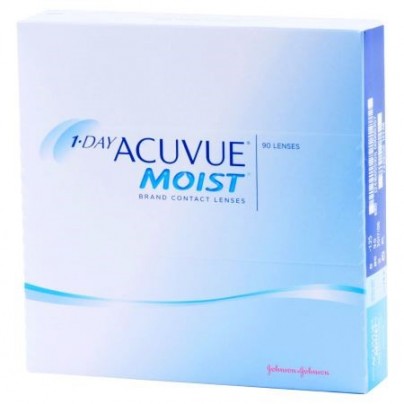 Best Price 1-Day Acuvue MOIST Contact Lenses 90 Pack - Lowest Cost Online!