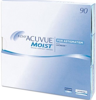 Best Price 1-Day Acuvue MOIST for ASTIGMATISM Contact Lenses 90 Pack - Lowest Cost Online