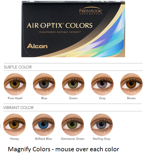 Pure Hazel Contacts - Air Optix Colors Pure Hazel