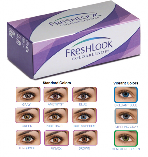 Freshlook Honey Contacts On Brown Eyes